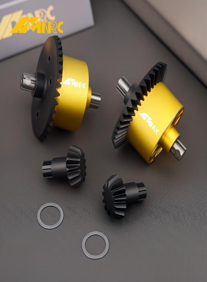 NMNRC 2PCS 37T 13T Gear Differential Diff for Arrma 1/10 Senton Vorteks Granite Bigrock 3S BLX Typhon Infraction 550 Mega Kraton Outcast 4S BLX Upgrades Part Yellow - Image 2
